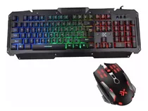 Mouse Y Teclado Gaming Dynacom Retroiluminado Antighosting Cable Cordon Usb Windows Mac Linux Color Del Mouse Negro Color Del Teclado Negro