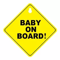 Aviso Letrero Bebe A Bordo Baby On Board! Reflectivo Carro