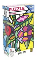 Quebra Cabeça 500 Pç Romero Britto Flower - Grow 3946