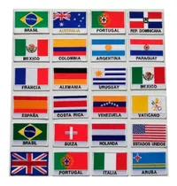 Banderas Bordadas De Los Países Del Mundo, Con O Sin Nombre