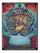 #1277 - Cuadro Decorativo Lollapalooza Rock Poster No Chapa