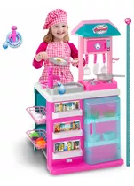 Cozinha Infantil Gourmet Acessórios Rosa Magic Toys 8016