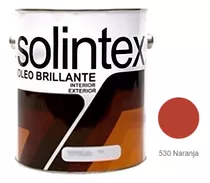 Pintura Oleo Brillante Naranja Solintex 1 Galon 