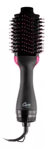 Cepillo Voluminizador Gadnic Eléctrico Secador De Pelo Color Negro/rosa
