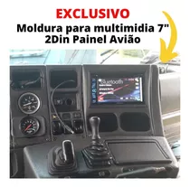 Moldura Para Dvd/multimidia Scania 113/ Ou 124 (pinel Avião)