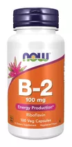 Now Foods Vitamina B2 100 Mg 100 Vegcaps