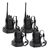 Kit X 4 Handy Radio Newtek Bf 888s Walkie Talkie 