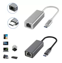 Adaptador Usb 3.1 Tipo Ca Ethernet Lan Rojo 1000 Mbps H Spee