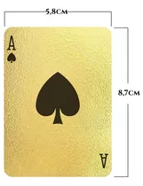 Baralho De Poker Dourado 24k À Prova D'água - Luxo E Brilho