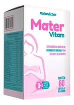 Mater Vitam 500mg 60 Cápsulas Suplemento Mulher - Natunéctar Sabor Vitaminas E Minerais