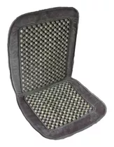 Cubre Asiento Y Respaldo Bolita Reforzado Borde Pana Gris