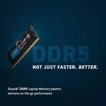 Memória Para Notebook Crucial 8gb Ddr5 4800mhz Ct8g48c40s5