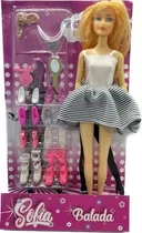 Boneca Sofia Miss/ Princesa Coleção De Sapatos E Acessórios 