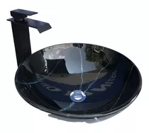 Lavabo Ovalin 42cm Cristal + Monomando Lavabo +desagüe  