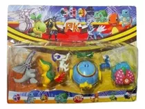 Kit Cartelado Com 06 Bonecos Pokémon Colecionáveis Brinquedo