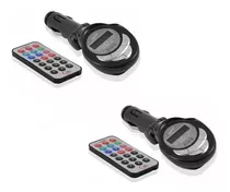 Pack X2 Transmisor Mp3 Fm Radio Pendrive Usb Para Auto