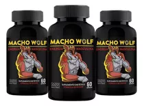 Pack 03 Frascos Macho Wolf Energía Masculina - Envío Gratis