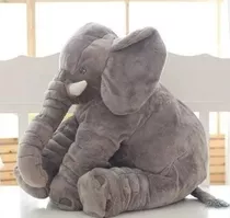 Almofada Elefante Pelúcia 60cm Travesseiro Bebê Antialérgico