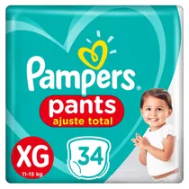 Pañales Pampers Pants Ajuste Total Xg 34 Unidades