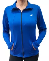 Campera Lycra Deportiva De Mujer Con Bolsillos