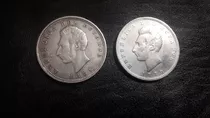 Dos Menedas Antiguas De Plata Años 1884 Y 1889 Birmingham