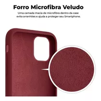 Capa Capinha Case Silicone Compativel Com iPhone XS Max Cor Azul-cobalto