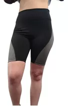 Calza Corta Ciclista Biker De Lycra Combinada Con Faja Alta 