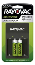 Cargador De Pilas Aa Aaa Rayovac + 2 Pilas Aa 1350mah