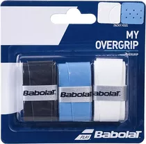 Overgrip Babolat My Overgrip Colorido (3 Unidades) Cor Azul, Branco E Preto