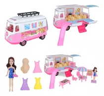 Camioneta Food Truck Con Muñeca Y Accesorios 