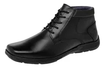 Botin Escolar Yuyin 29020 Para Joven Color Negro E6