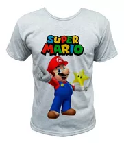 Remera Sublimada Chicos Mario Bros Estrella