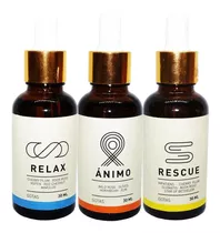 Flores De Bach 3x30ml. Rescue + Animo + Relax.  1 De C/u