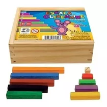 Escala Cuisenaire Individual 68 Peças Material Educativo