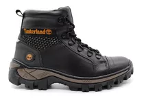 Bota Coturno De Couro Masculino Timberland Trilha Com Gel 