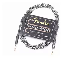 Cable Plug Fender Revestido Para Guitarra Bajo Audio 6 Mt