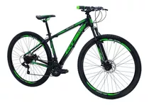 Mountain Bike Gts Pro M5 Blade Aro 29 17  21v Freios De Disco Mecânico Câmbios Shimano Cor Preto/verde