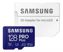 Tarjeta Micro Sd Samsung Pro Plus 128gb 160mb/s A2 V30 U3 4k