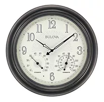 Bulova C4813 Weather Master - Reloj De Pared, 18.0 In, Colo