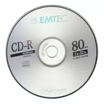 100 Mídia Cd-r Virgem 700mb 80min 52x Logo Nipponic Ou Emtec