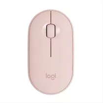 Logitech Pebble M350, Mouse Inalámbrico Moderno - Rosado Color Rosa