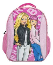 Mochila Escolar Barbie Para Niñas Color Rosa Chicle