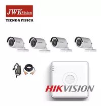 Kit 4 Camaras Vigilancia Bullet Hikvision Turbo Hd 1080p Jwk