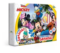 Quebra Cabeça Grandão Disney Mickey 48 Peças Toyster