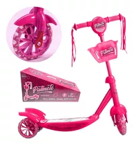 Patinete P/ Criança 3 Rodas Com Luzes E Som - Toys 99 Rosa
