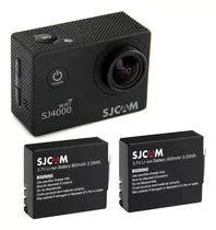  Set Camara Sumergible Sjcam Sj4000 4k Wifi Con 2 Baterias