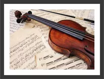 Quadro Decorativo Violino Musica Classica Conservatorios