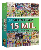 Pacote De 15 Mil Kits Scrapbook Silhouette Arquivos Digital