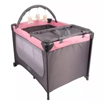 Berço Bebê Trocador Desmontável Mobile Baby Style Rosa Joly