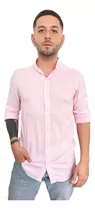 Customs Ba Camisa Hombre Floreada Manga Larga Informal C